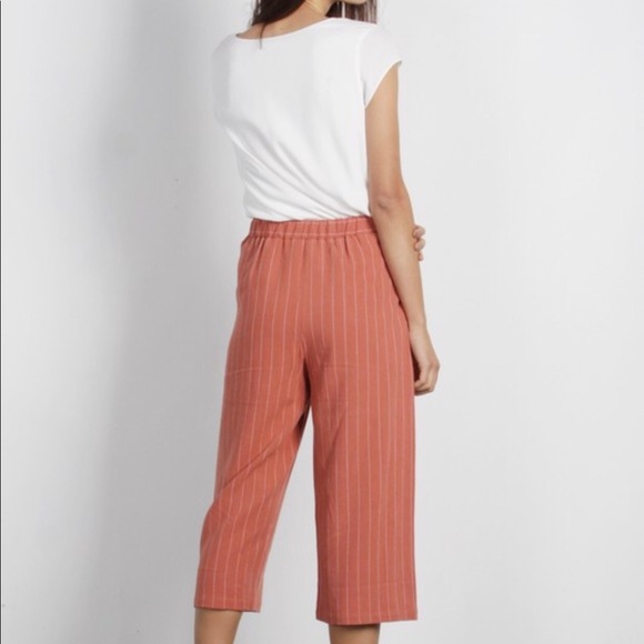 LAST ONE Layla Wide Leg Pants in Terracotta - Picture 3 of 6